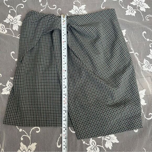 Aritzia Babaton Jethro Faux Wrap Mini Skirt Sz 00 - Picture 6 of 11